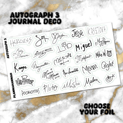 Autograph 3 | Foiled Journal Deco