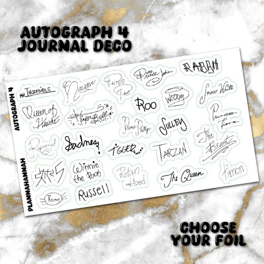 Autograph 4 | Foiled Journal Deco