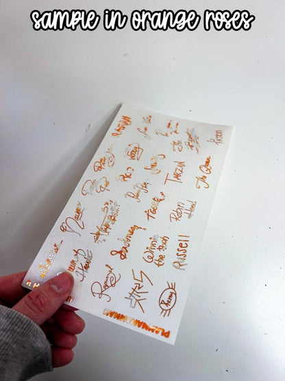 Autograph 4 | Foiled Journal Deco