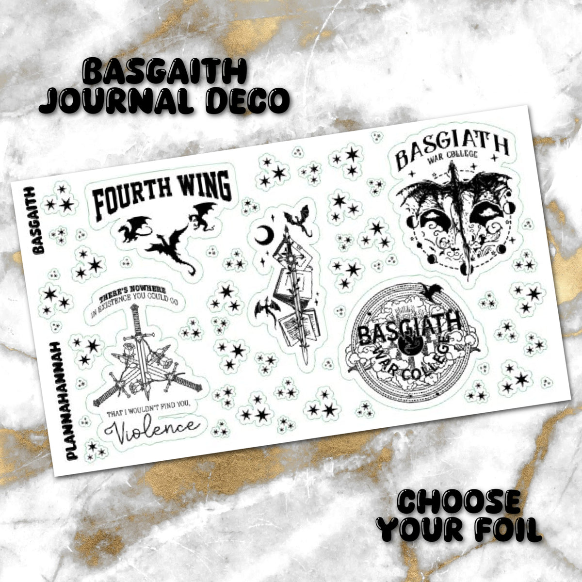 Basgaith | Foiled Journal Deco