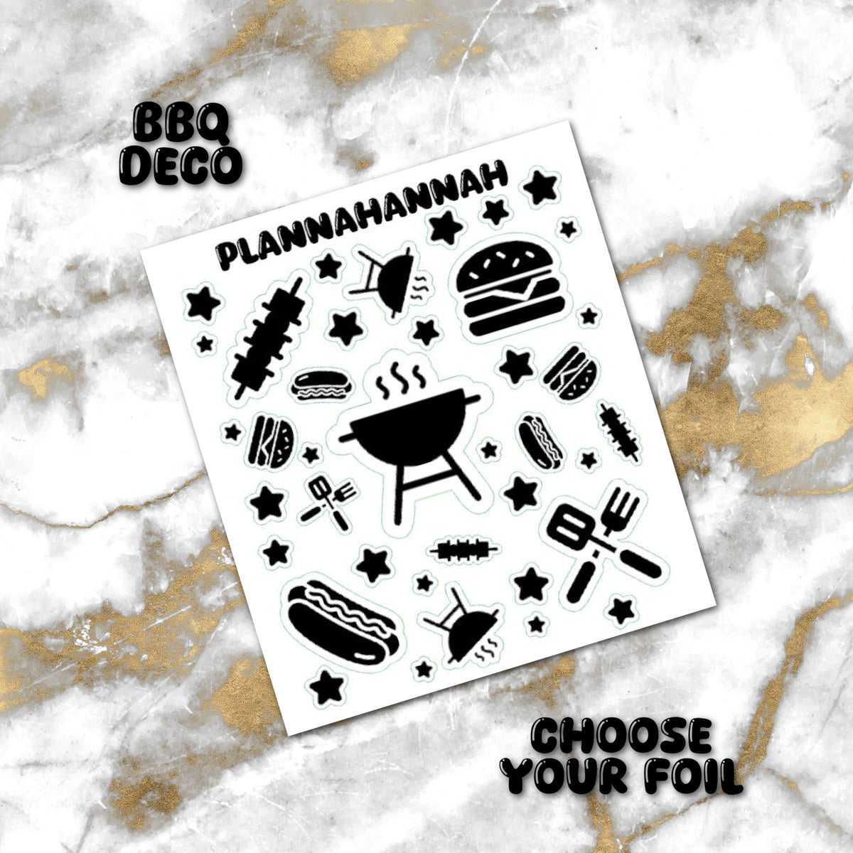BBQ | Foiled Journal Deco
