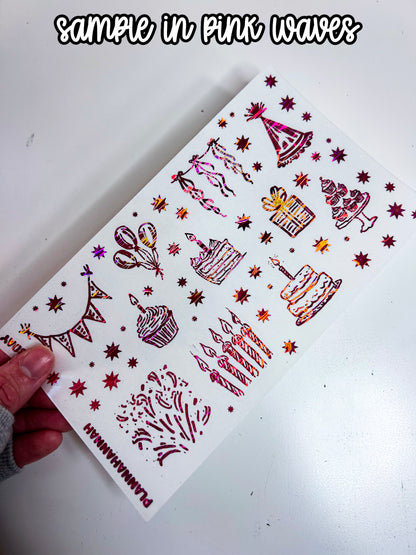 Bday | Foiled Journal Deco