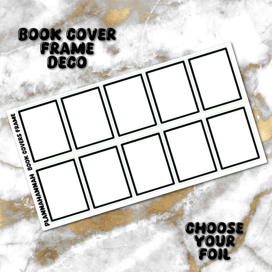 Custom Book Cover Frame | Foiled Journal Deco