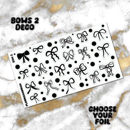 Bow 2 | Foiled Journal Deco
