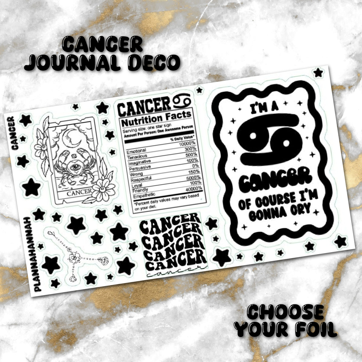 Cancer | Foiled Journal Deco