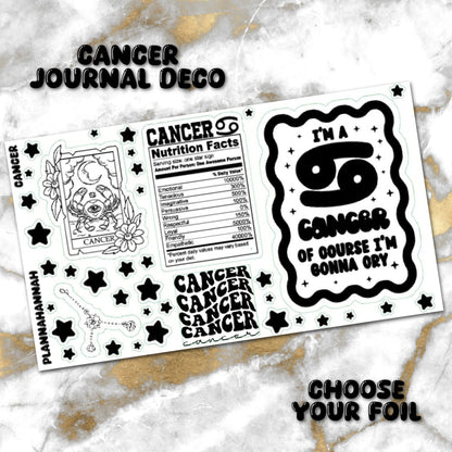 Cancer | Foiled Journal Deco