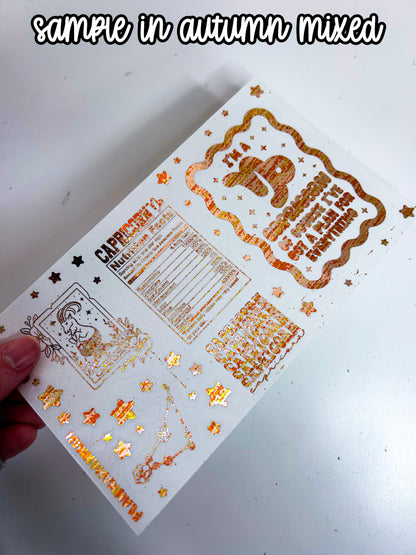 Capricorn | Foiled Journal Deco