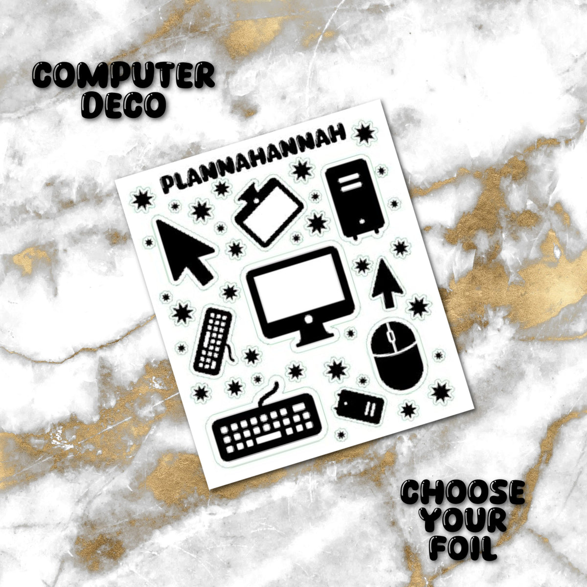Computer | Foiled Journal Deco