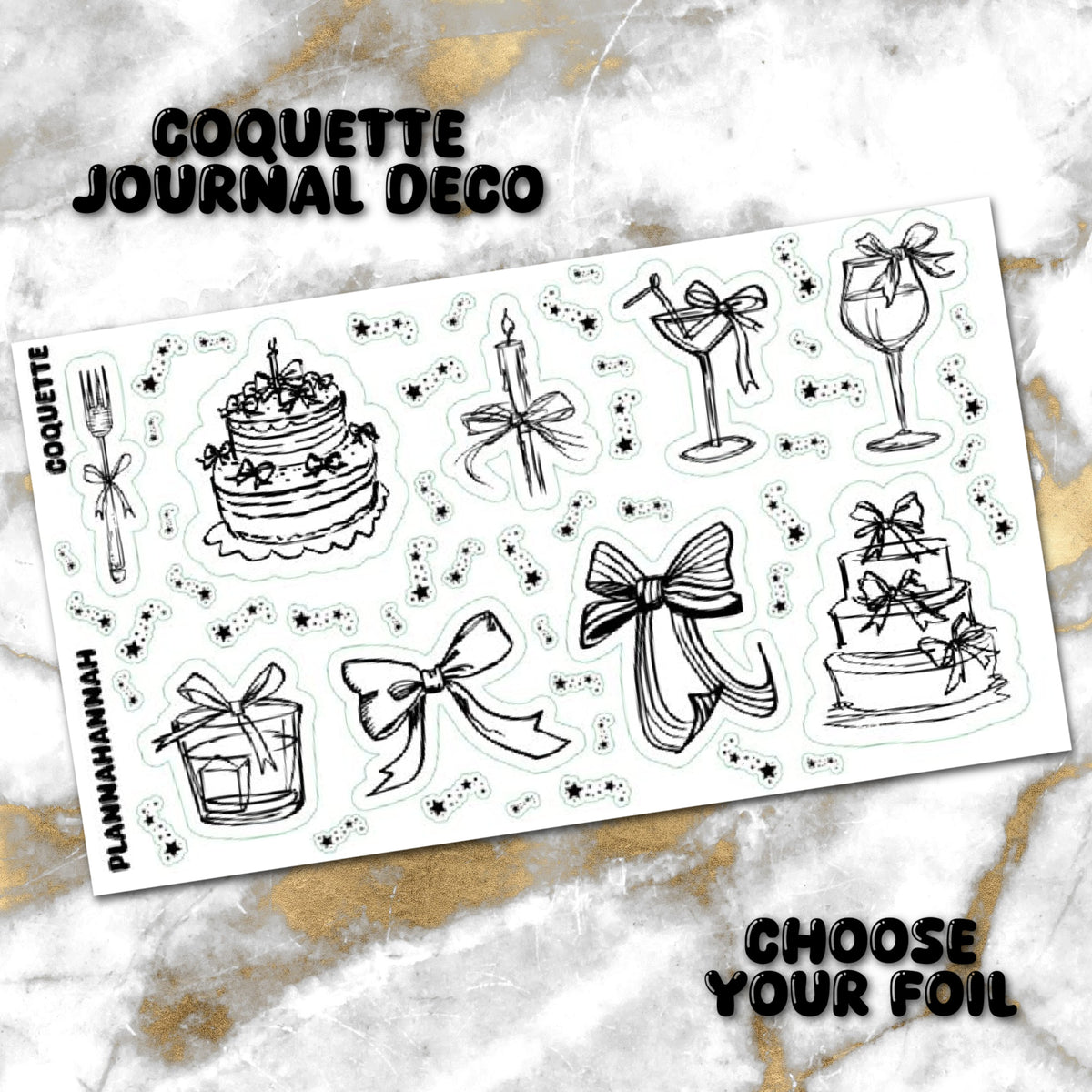 Coquette | Foiled Journal Deco