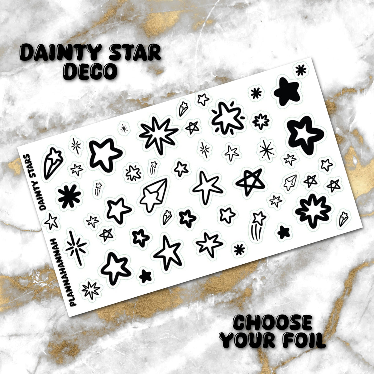 Dainty Stars | Foiled Journal Deco