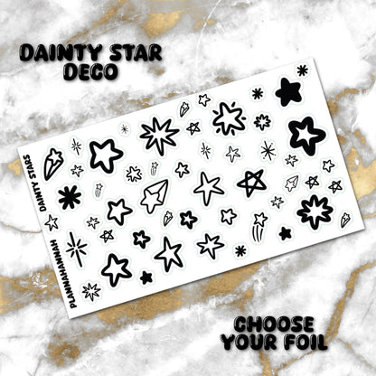 Dainty Stars | Foiled Journal Deco