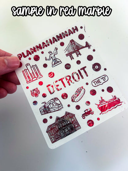 Detroit | Foiled Journal Deco