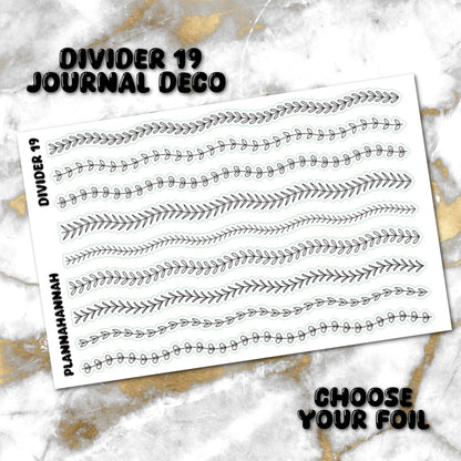 Divider 19 | Foiled Journal Deco