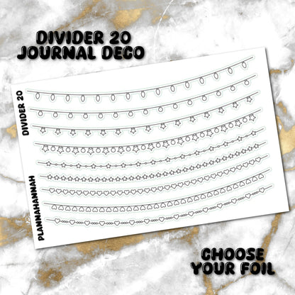 Divider 20 | Foiled Journal Deco