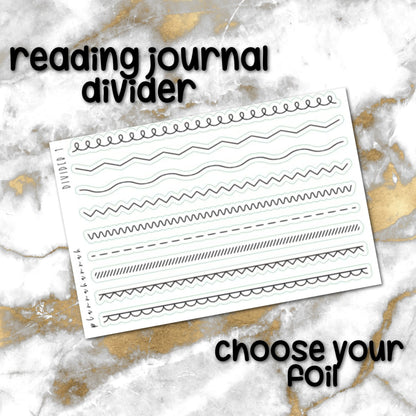 Divider 1 | Foiled Reading Journal Deco