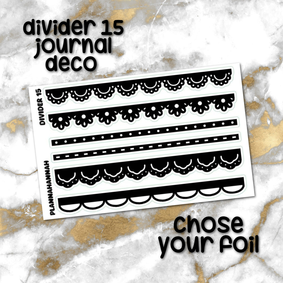 Divider 15 | Foiled Journal Deco