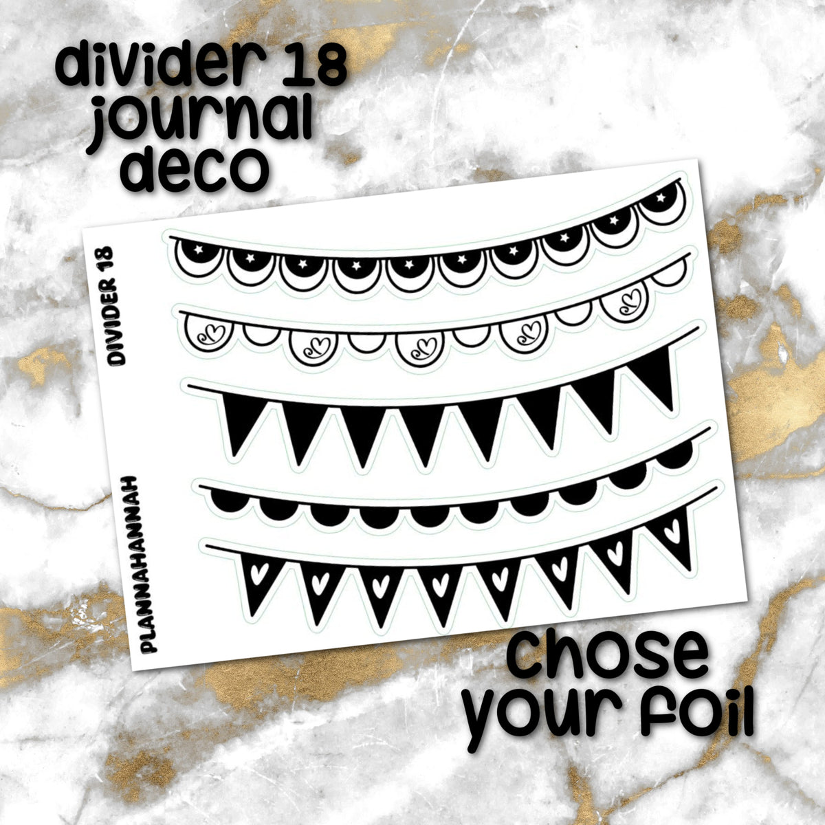 Divider 18 | Foiled Journal Deco