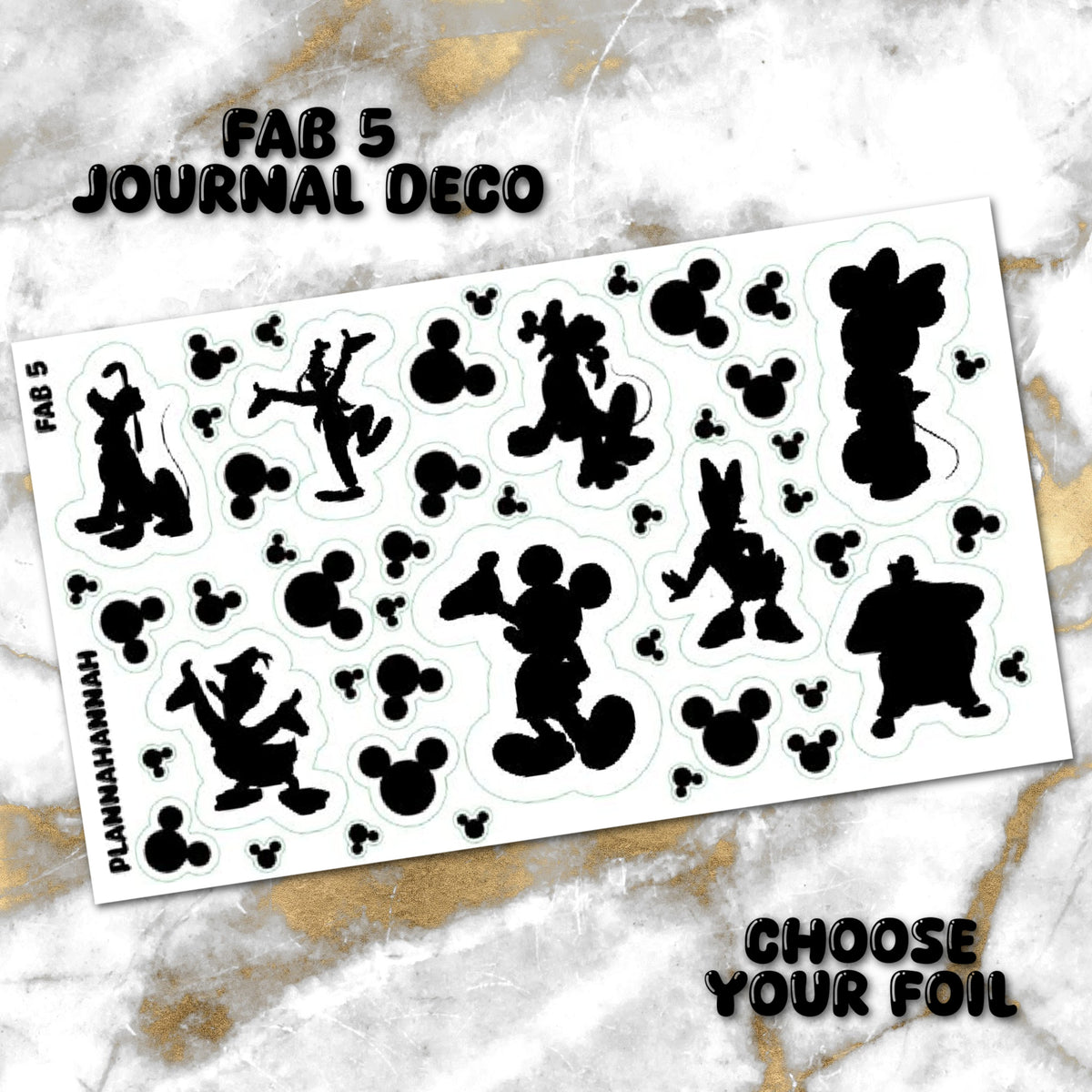 Fab 5 | Foiled Journal Deco