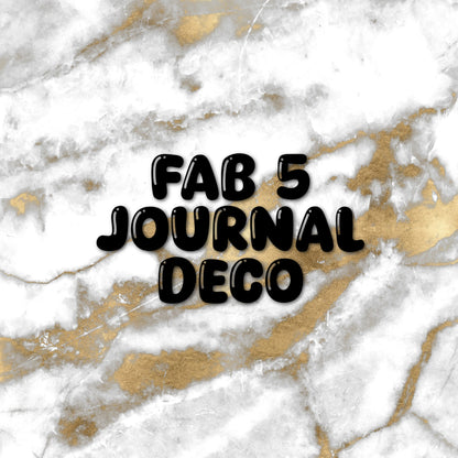 Fab 5 | Foiled Journal Deco