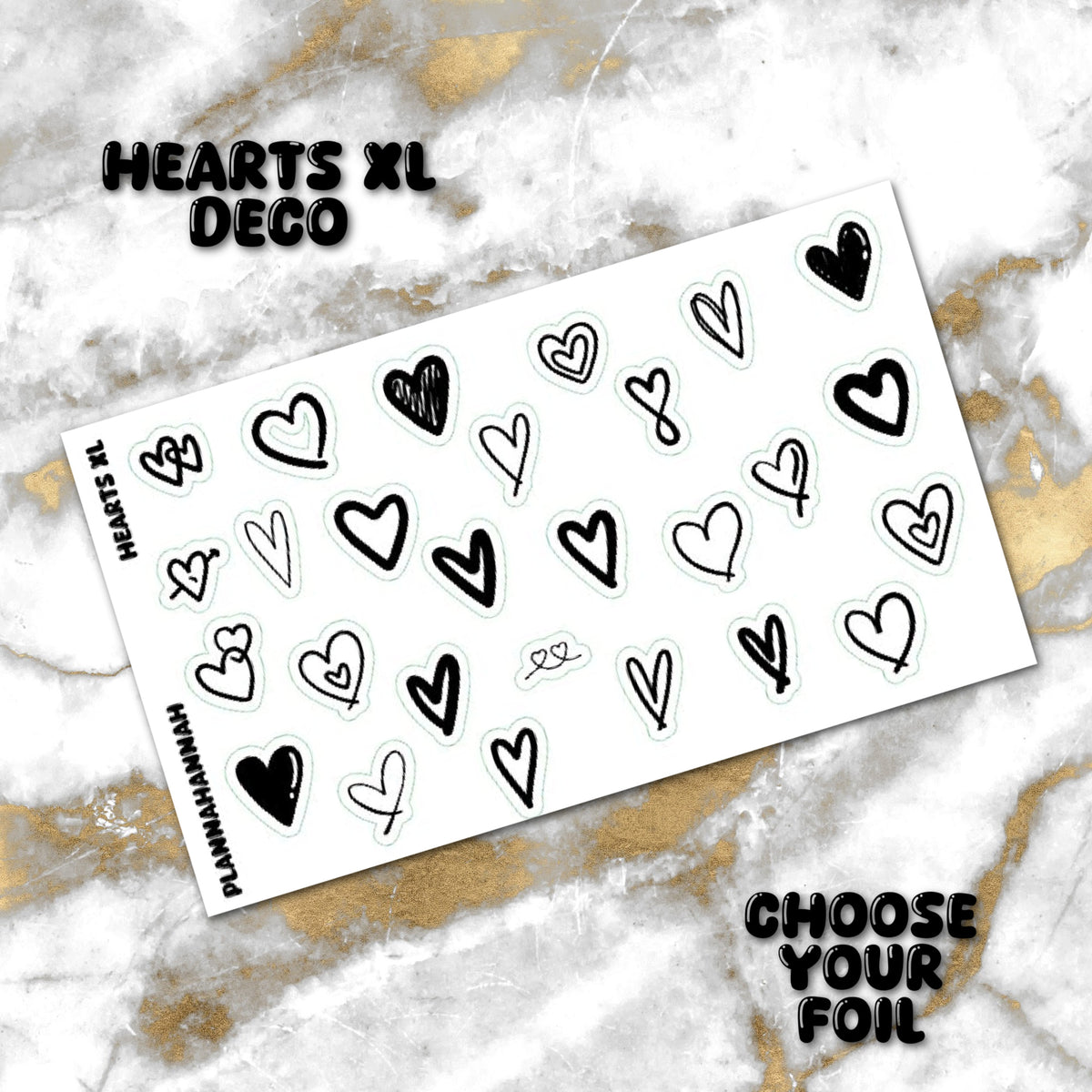 Heart XL | Foiled Journal Deco