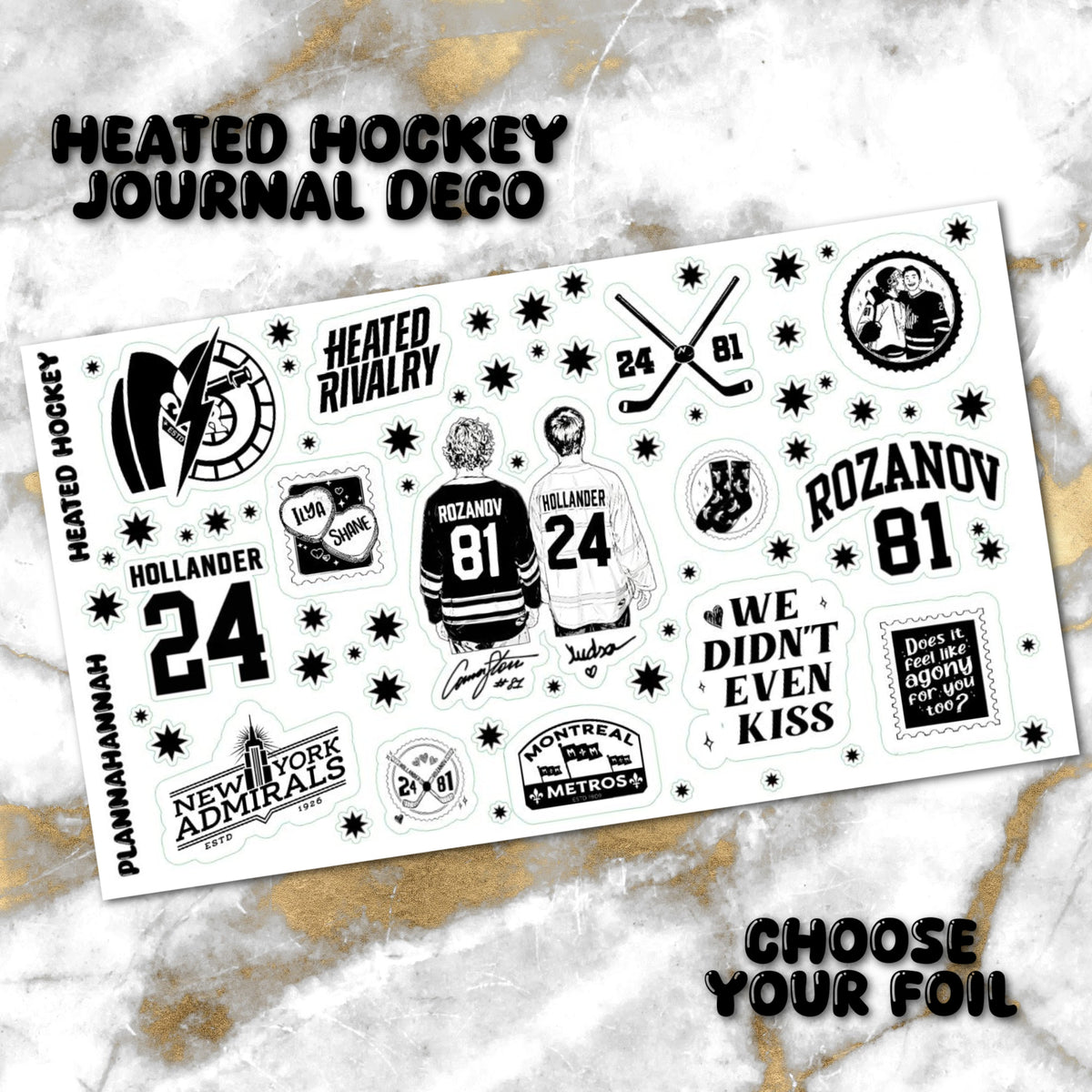 Heated Hockey | Foiled Journal Deco