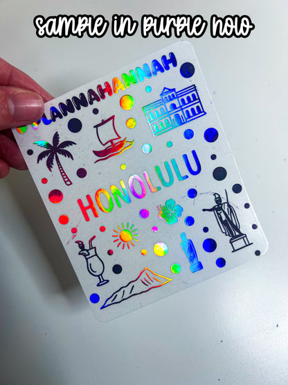 Honolulu | Foiled Journal Deco