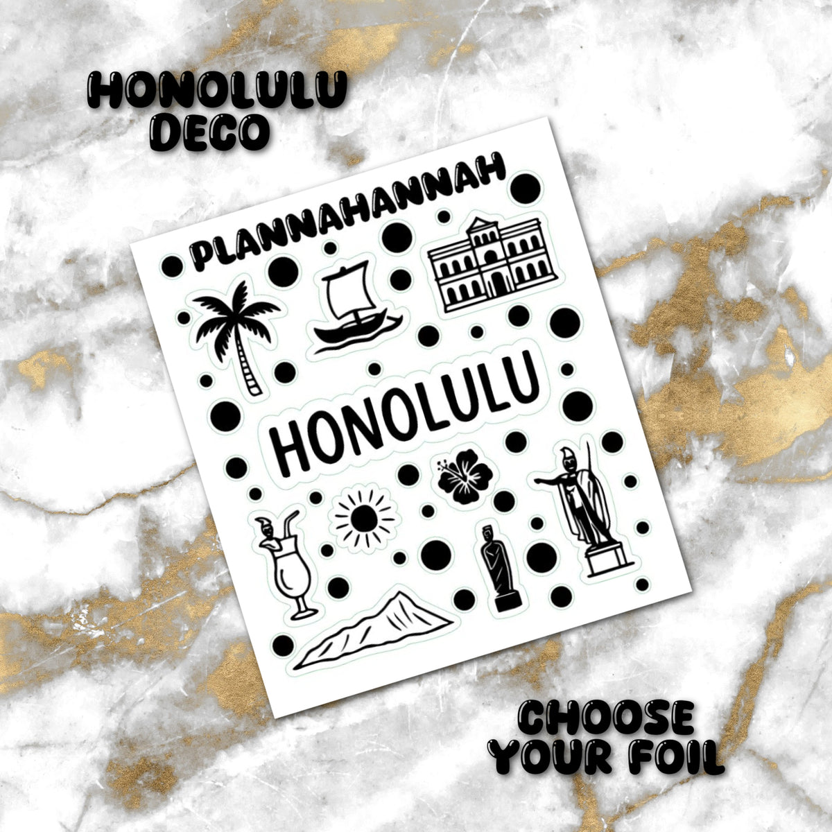 Honolulu | Foiled Journal Deco