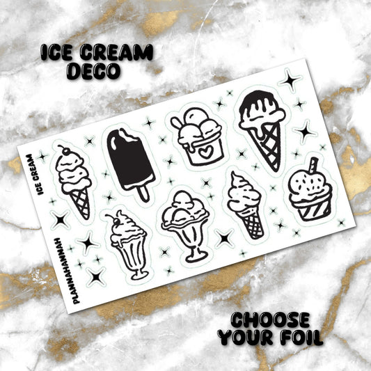 Ice Cream | Foiled Journal Deco