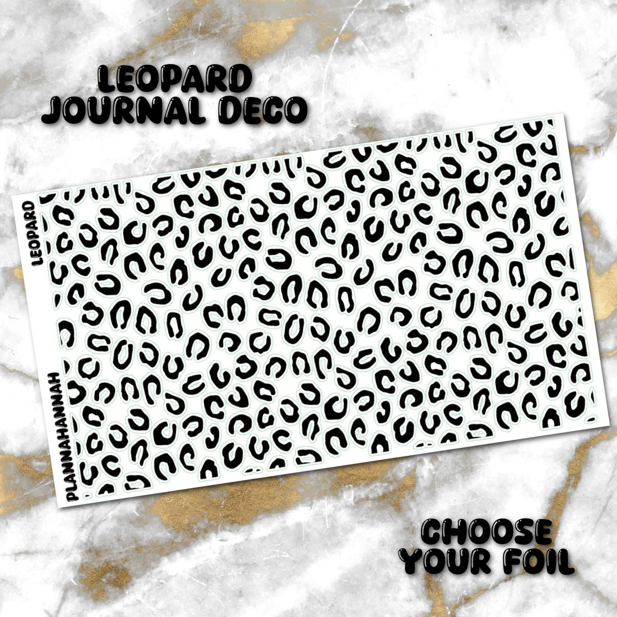 Leopard | Foiled Journal Deco