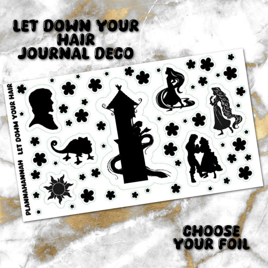 Let Down Your Hair | Foiled Journal Deco