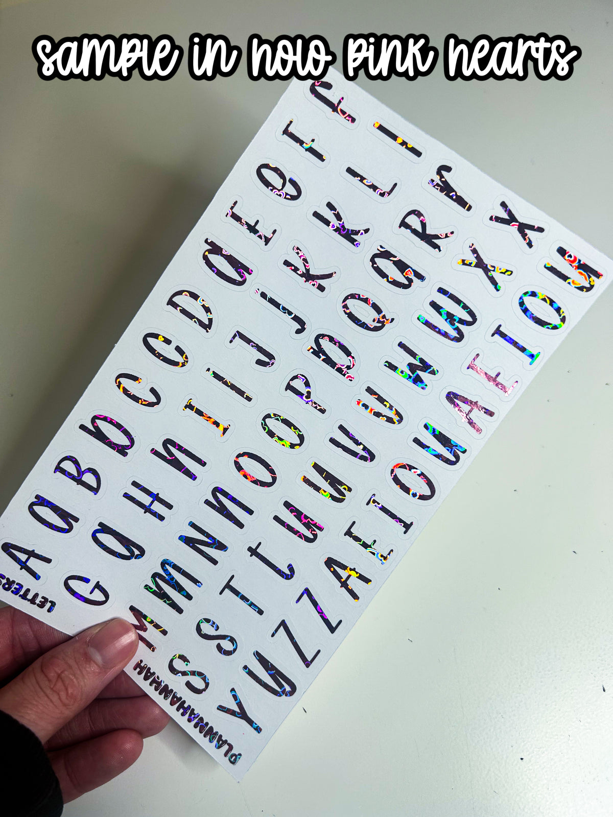 Letters 2 | Foiled White Background Journal Deco