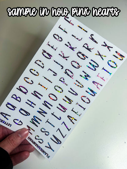 Letters 2 | Foiled White Background Journal Deco
