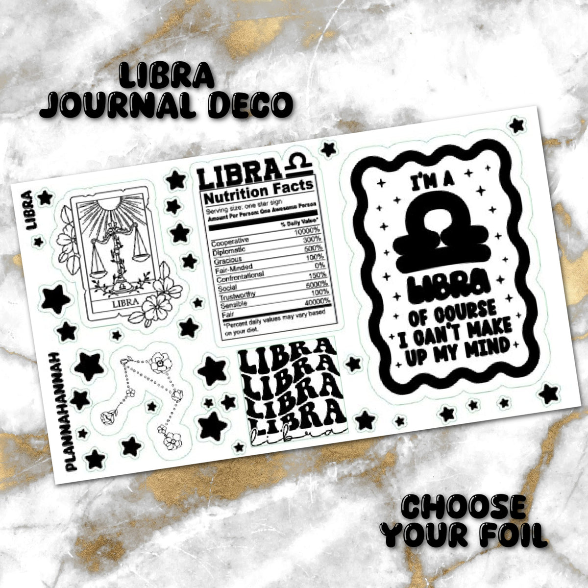 Libra | Foiled Journal Deco