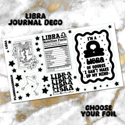 Libra | Foiled Journal Deco