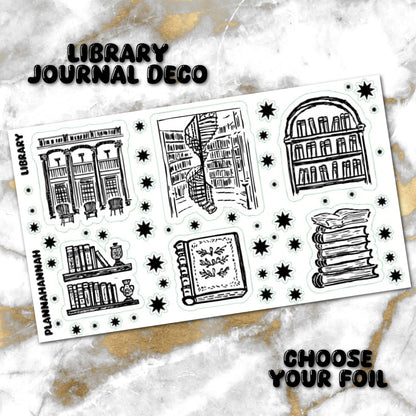 Library | Foiled Journal Deco