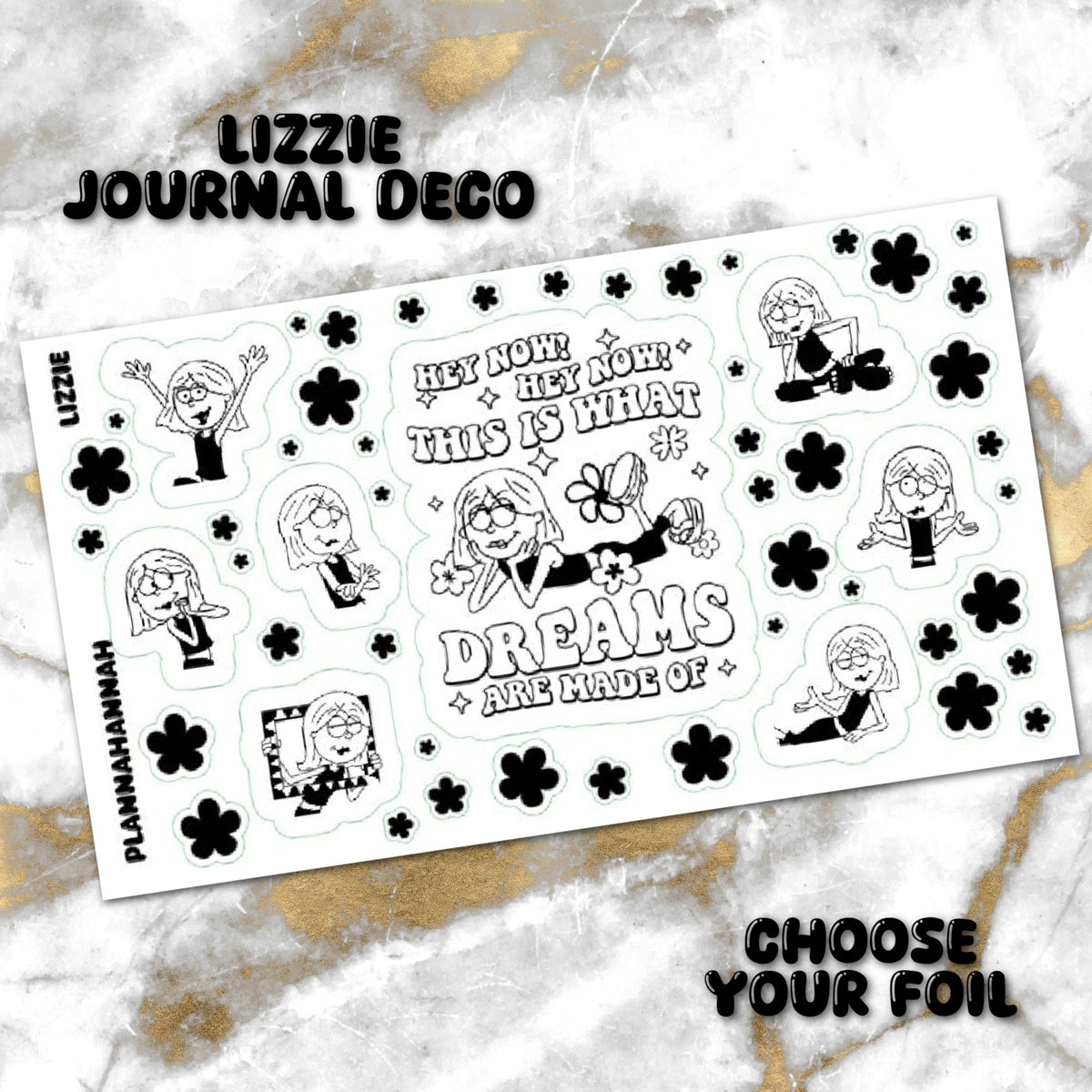 Lizzie | Foiled Journal Deco