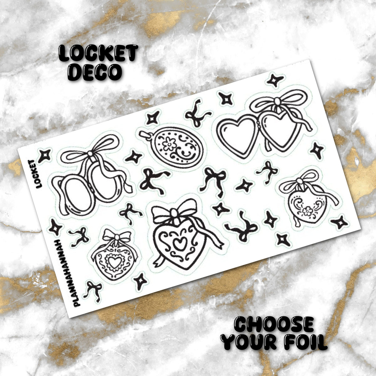 Locket | Foiled Journal Deco