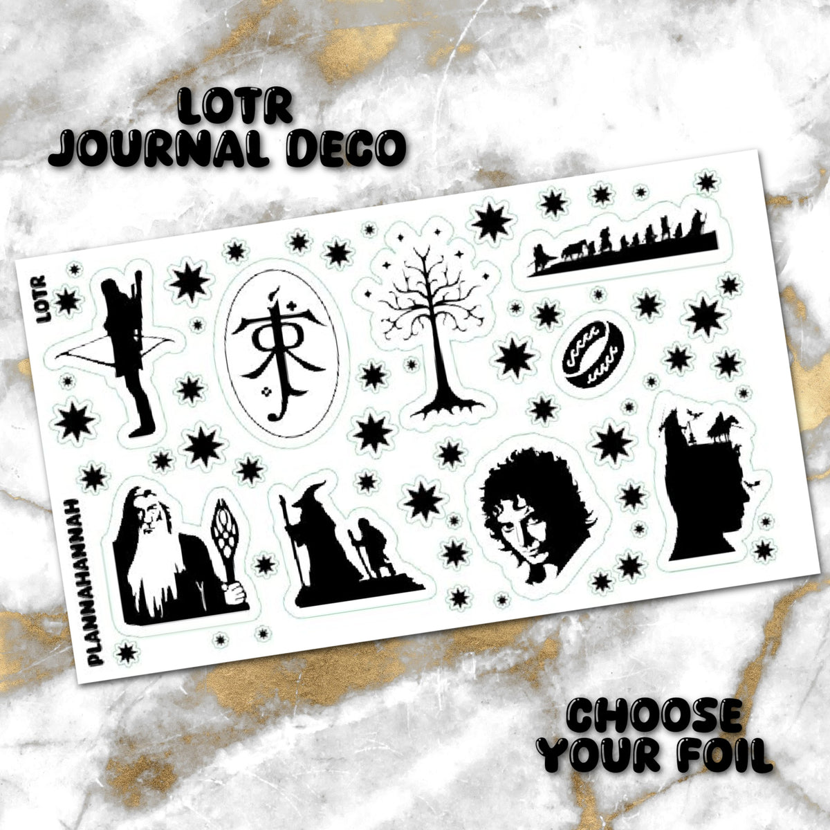 LOTR | Foiled Journal Deco