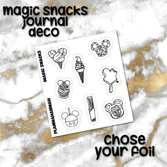 Magical Snacks | Foiled Journal Deco