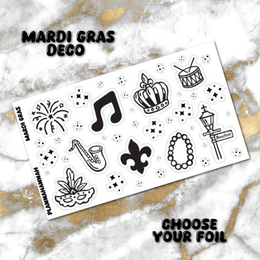 Mardi Gras | Foiled Journal Deco