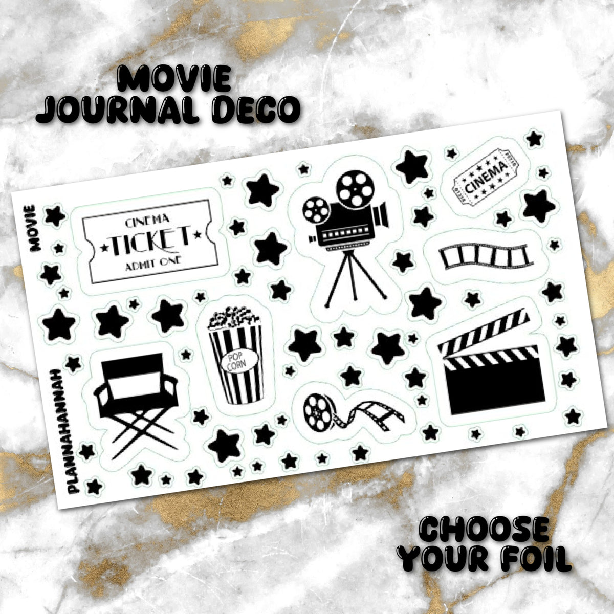 Movie | Foiled Journal Deco