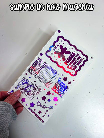 Pisces | Foiled Journal Deco