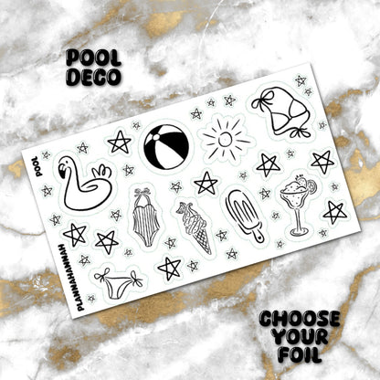 Pool | Foiled Journal Deco