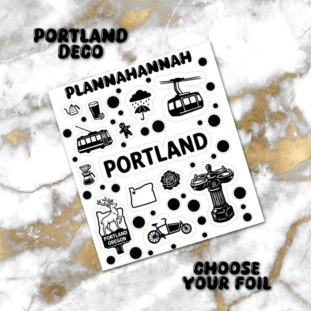 Portland | Foiled Journal Deco
