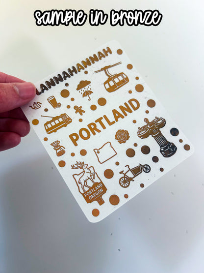 Portland | Foiled Journal Deco