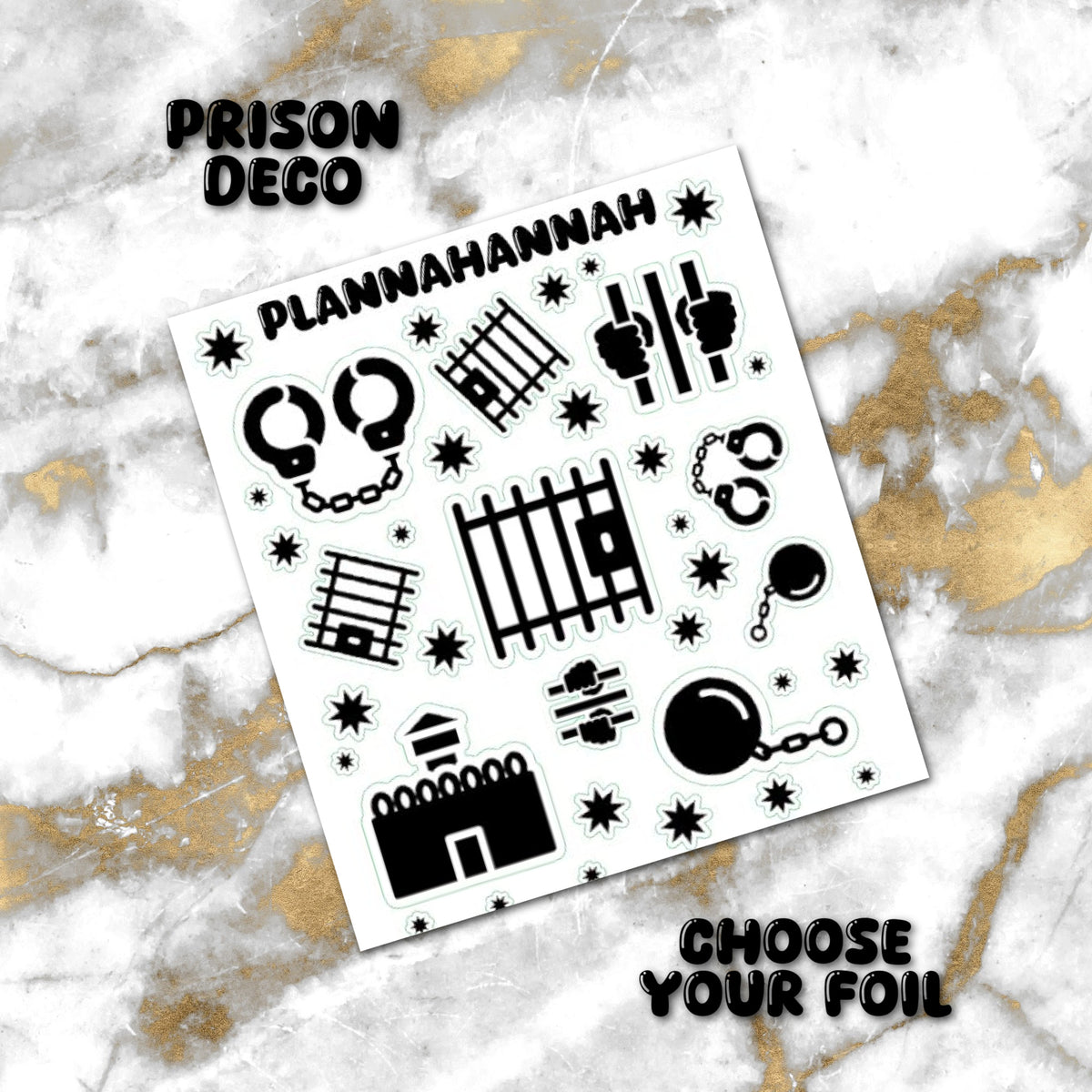 Prison | Foiled Journal Deco