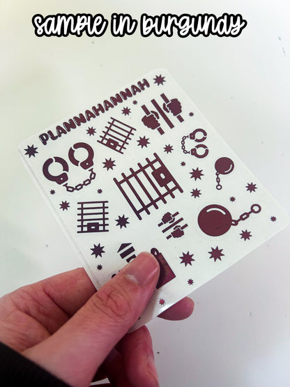 Prison | Foiled Journal Deco