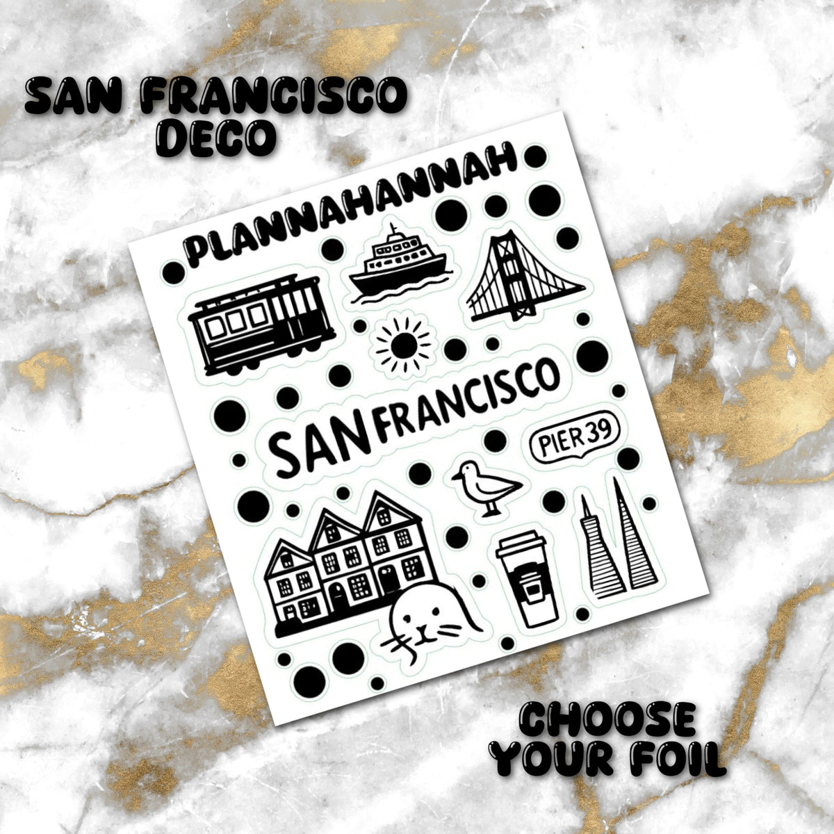 San Francisco | Foiled Journal Deco