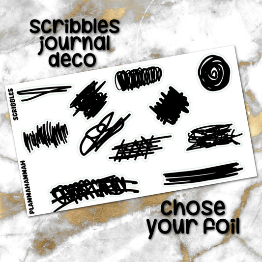 Scribbles | Foiled Journal Deco
