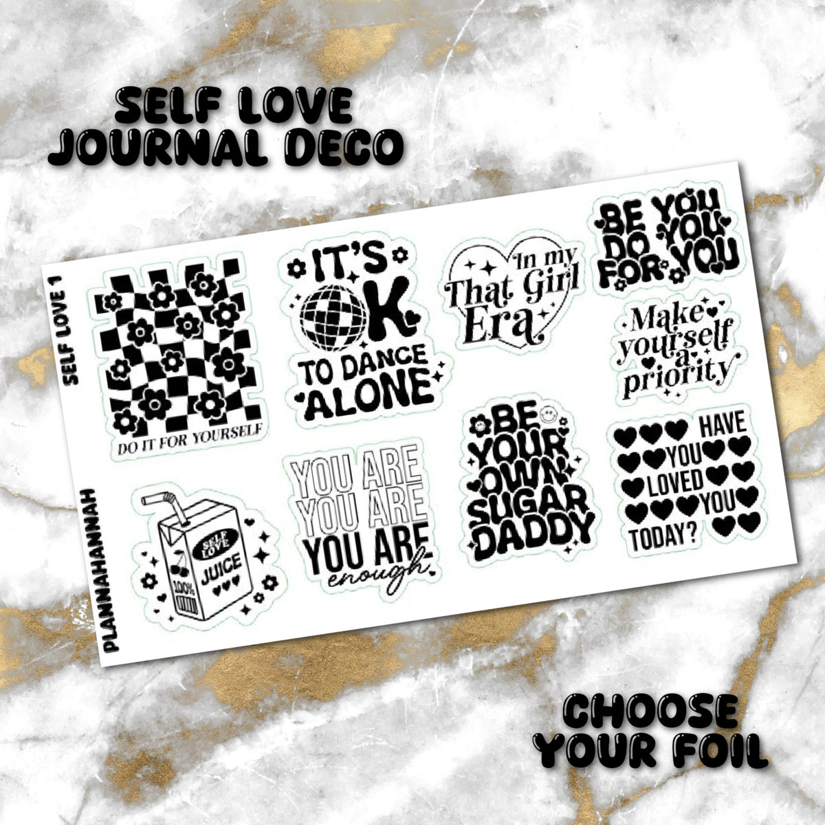 Self Love | Foiled Journal Deco